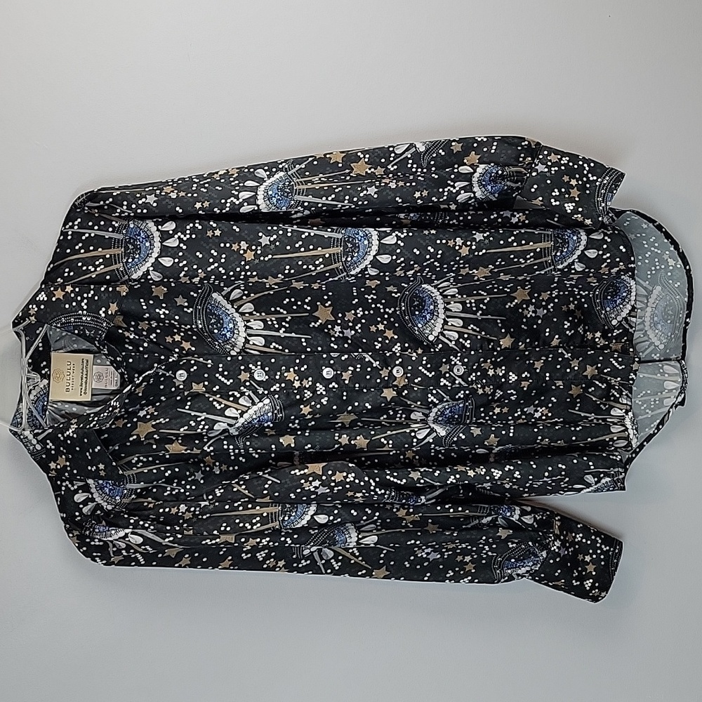 Bululu Resort Wear Evil Eye  Print Top O/S